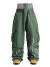 Men's Gsou Snow Furious Spark Reflective Fire Cargo Snow Pants