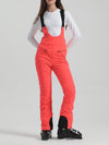 Women's Gsou Snow Elegant Stretch Flare Ski Bibs Pants