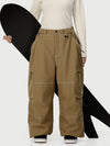 Women's Wild Soul Crew Utility Cargo Snow Pants – Heavy Stitch Baggy Fit