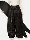 Women's Urban Vibe Workwear-Inspired Rivet-Trim Wide Fit OG Baggy Snow Pants
