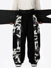 Men's Wild Motion Reflective Colorblock Extra Baggy Snow Pants