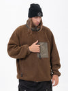 Men's Mountain-Ready Faux Sherpa Adventure Full-Zip Warm Fleece Jacket