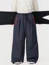Men's Hyper Flux Side Zip Graffiti Panel Extra Baggy Freestyle Snow Pants