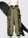 Women's Wild Motion Reflective Colorblock Extra Baggy Snow Pants