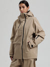 Women's Gsou Snow Terrain Flow FlexZip Hybrid Cargo Snowboard Jacket