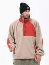 Men's Mountain-Ready Faux Sherpa Adventure Pullover Warm Fleece Sweater