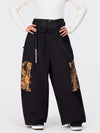 Women's Hyper Flux Urban Graffiti Freestyle Baggy Cargo Snowboard Pants - Park Rider