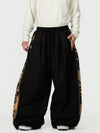 Men's Hyper Flux Side Zip Graffiti Panel Extra Baggy Freestyle Snow Pants