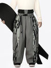 Men's Wild Motion Reflective Colorblock Extra Baggy Snow Pants