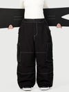 Women's Wild Soul Crew Utility Cargo Snow Pants – Heavy Stitch Baggy Fit