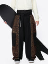 Men's Wild Motion Reflective Colorblock Extra Baggy Snow Pants