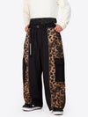 Men's Wild Motion Reflective Colorblock Extra Baggy Snow Pants