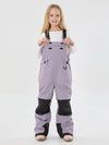 Girls Mountain Trek Light Reflective Knee Guard Waterproof Insulated Snow Bib Pants