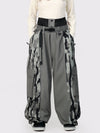 Women's Wild Motion Reflective Colorblock Extra Baggy Snow Pants