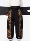 Men's Wild Motion Reflective Colorblock Extra Baggy Snow Pants