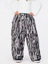 Women's Nightline Park Rider Reflective Trim Cargo Pockets Baggy Snow Pants