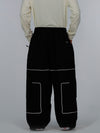 Men's Nightline Park Rider Reflective Trim Cargo Pockets Baggy Snow Pants