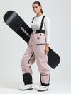 Women's Gsou Snow Durable Mountain Pro All Function Cargo Snow Bibs Pants