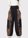 Women's Wild Motion Reflective Colorblock Extra Baggy Snow Pants