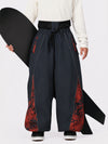 Men's Hyper Flux Color Graffiti Panel Reflective Line Jogger Baggy Snow Pants
