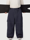 Men's Wild Soul Crew Utility Cargo Snow Pants – Heavy Stitch Baggy Fit