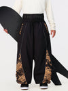 Men's Hyper Flux Color Graffiti Panel Reflective Line Jogger Baggy Snow Pants