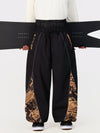 Men's Hyper Flux Color Graffiti Panel Reflective Line Jogger Baggy Snow Pants