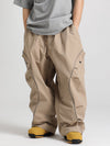 Men's Gsou Snow Luminous Edge Reflective Cargo Baggy Snow Pants