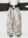 Women's Urban Vibe Workwear-Inspired Rivet-Trim Wide Fit OG Baggy Snow Pants