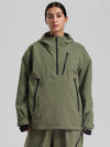 Women's Gsou Snow Durable Mountain Vibe Pullover Anorak Baggy Snow Jacket