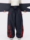 Women's Hyper Flux Color Graffiti Panel Reflective Line Jogger Baggy Snow Pants