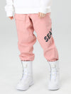 Men's Searipe Unisex Winter Discover Reflective Letters Snow Pants Ski Bibs
