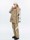 Men's High Experience Diagonal Opening Full Zipper Freestyle Snow Jacket