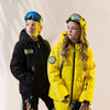 Girl's LD Ski Boundary Line Winter Sportswear Waterproof Ski Jacket