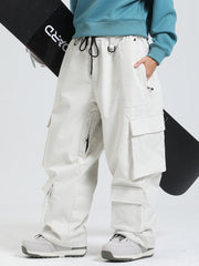 Women's Gsou Snow Alpine Cruiser Fleece Oversize Baggy Snowboard Pants