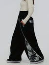 Women's Hyper Flux Color Graffiti Panel Reflective Line Jogger Baggy Snow Pants