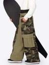 Men's Wild Motion Reflective Colorblock Extra Baggy Snow Pants