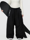 Women's Hyper Flux Side Zip Graffiti Panel Extra Baggy Freestyle Snow Pants