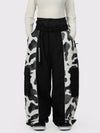 Women's Wild Motion Reflective Colorblock Extra Baggy Snow Pants