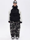Women's Freestyle Mountain Camo Snow Suit – Bomber Jacket & Baggy Pants Set