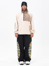 Men's Mountain-Ready Faux Sherpa Fleece Pullover & Swaggy Reflective Cargo Snow Pants