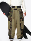 Men's Wild Motion Reflective Colorblock Extra Baggy Snow Pants