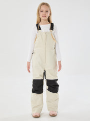 Girls Winter Trek Light Reflective Knee Guard Waterproof Insulated Snow Bib Pants