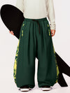 Men's Hyper Flux Side Zip Graffiti Panel Extra Baggy Freestyle Snow Pants