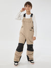 Boys Mountain Trek Light Reflective Knee Guard Waterproof Insulated Snow Bib Pants