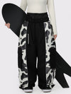 Women's Wild Motion Reflective Colorblock Extra Baggy Snow Pants