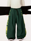 Men's Hyper Flux Side Zip Graffiti Panel Extra Baggy Freestyle Snow Pants