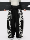 Women's Wild Motion Reflective Colorblock Extra Baggy Snow Pants