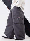 Women's Wild Soul Steeze ParkRider Multi-Pocket Utility Cargo Leopard Snow Pants