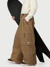 Men's Wild Soul Crew Utility Cargo Snow Pants – Heavy Stitch Baggy Fit